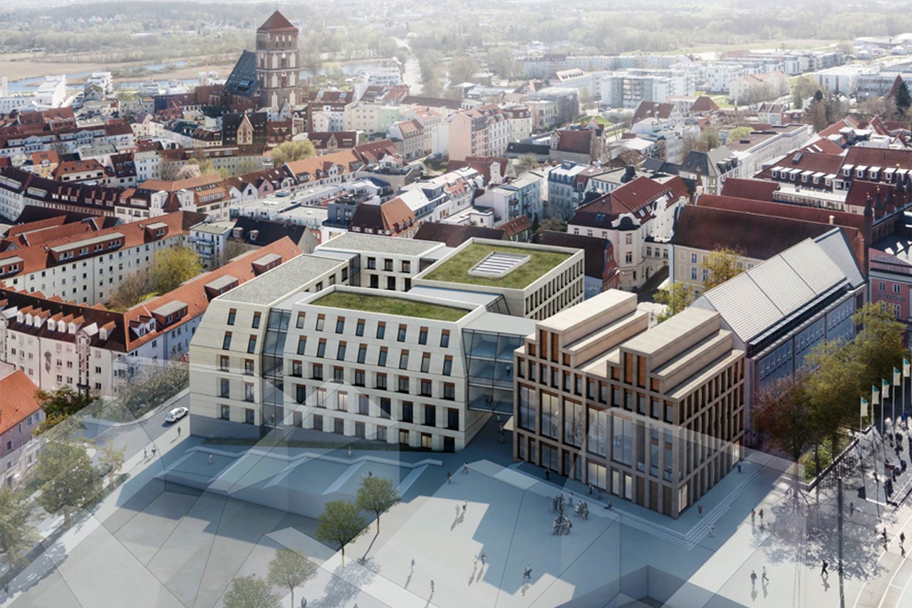 Entwurf des Büros MHB Planungs- und Ingenieursgesellschaft aus Rostock (2. Platz)