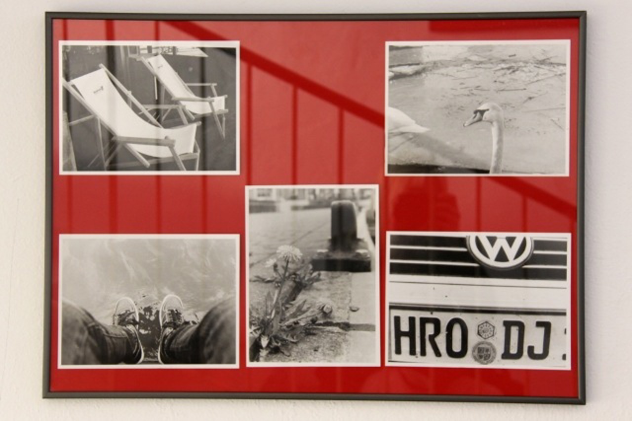 Fotografien in der Ausstellung der Kunstschule Rostock