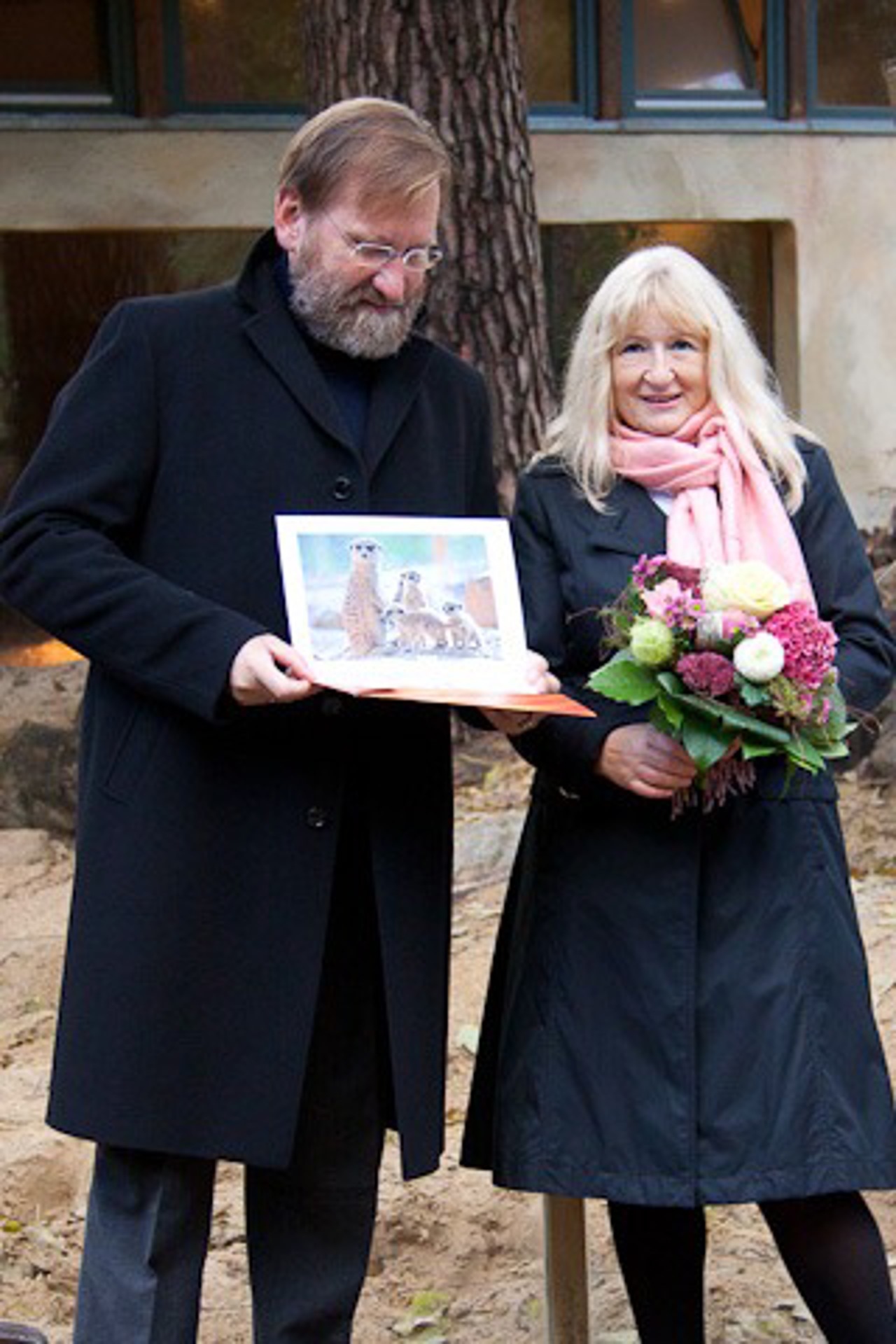 Udo Nagel und Barbara Becker im Rostocker Zoo