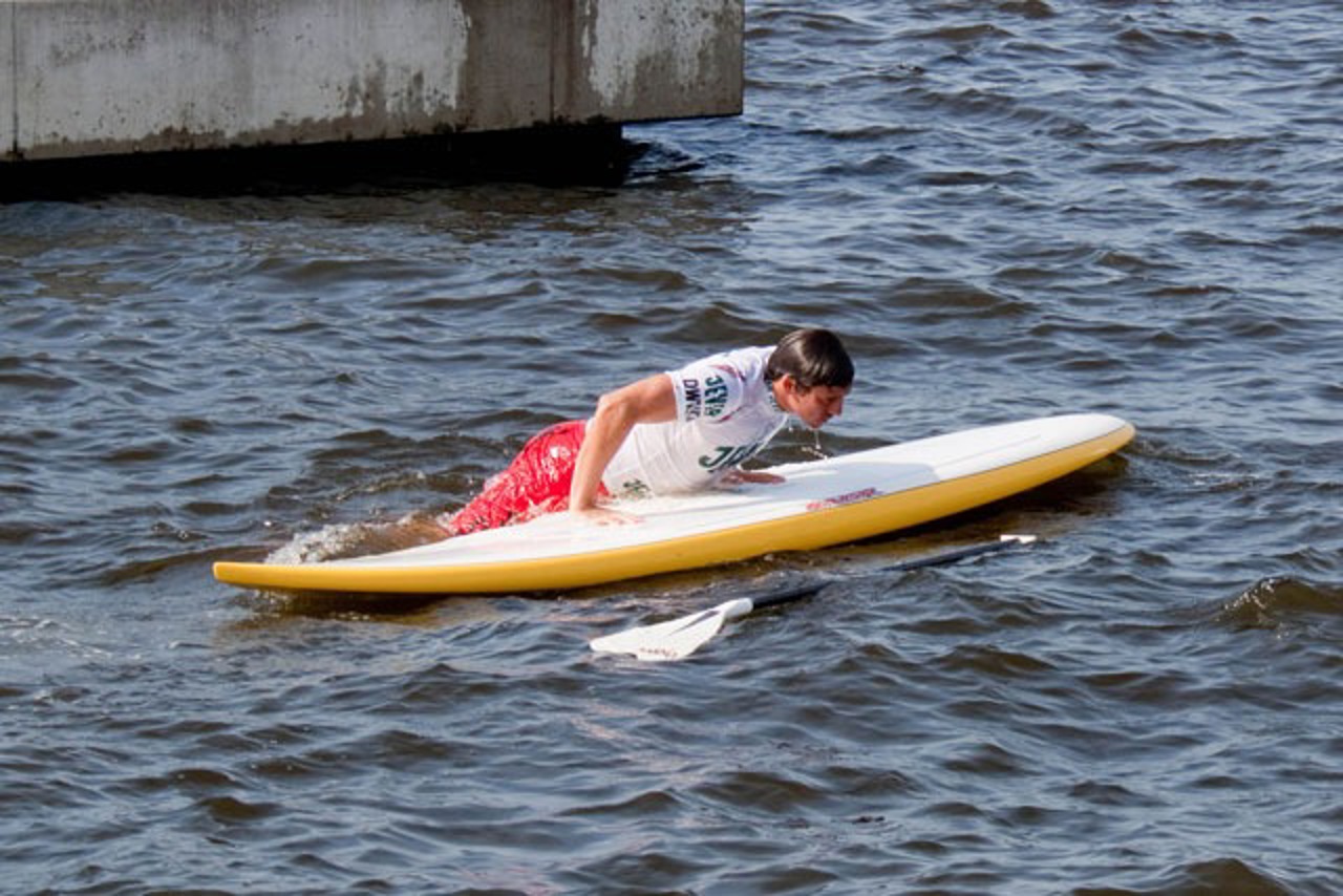 Training fürs Stand Up Paddling - das war wohl nichts