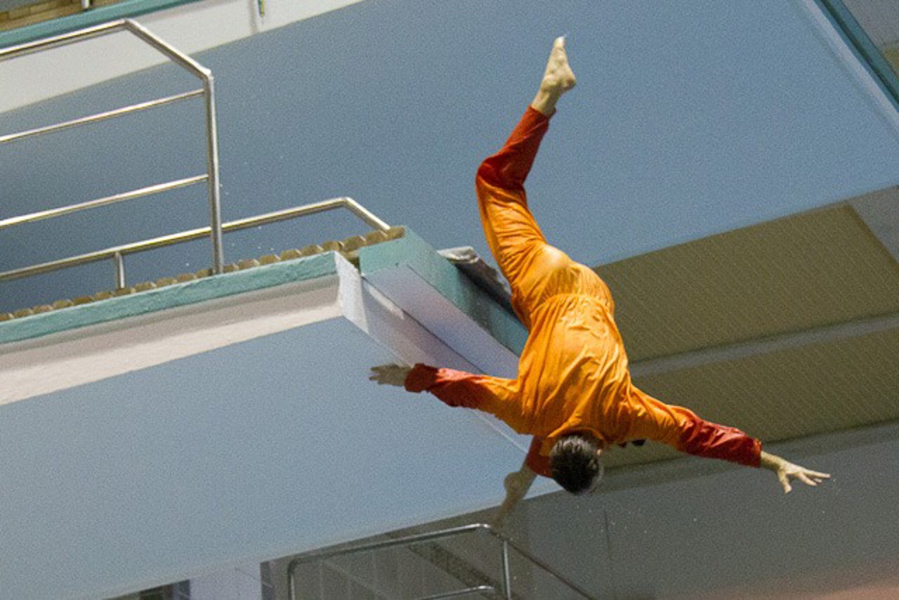 Lustige Wasserspringer bei der Springershow 2011