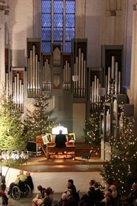 Orgel in der Nikolaikirche beim Weihnachtskonzer