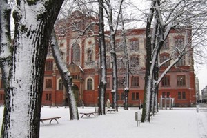 Innenstadt im Schneegestöber