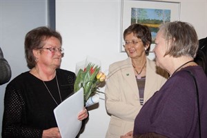 Ausstellung Montagsmaler Frau Sieck, Frau Streichert, Frau Breddin