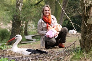 Yvonne Gillot mit Töchterchen Anna