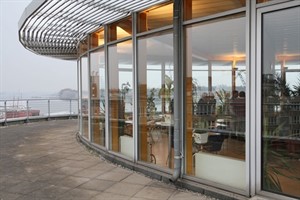 Terrasse der Cafeteria im Amtsgericht Rostock