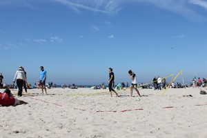 An-Bagger-Cup Warnemünde - Die Netze standen schnell wieder