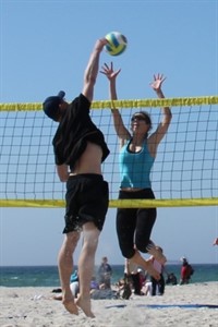 Beachvolleyball in Warnemünde