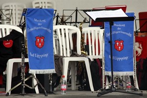 Kurz vor dem Konzert im Warnemünder Kurgarten