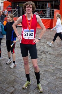 Jasper Menze, Sieger im Halbmarathon beim 18. E.ON edis Citylauf