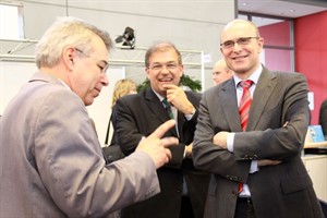 Prof. Mathias Paschen, Prof. Wolfgang Schareck und Erwin Sellering