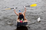 Der Baron von Pappe beim Zieleinlauf