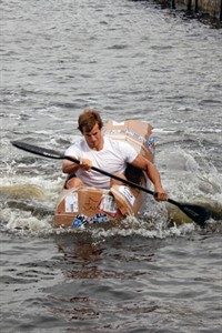 Gordan Harbrecht auf seiner Titanic