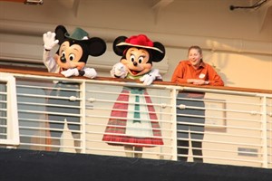 Mickey und Minnie auf der Disney Magic