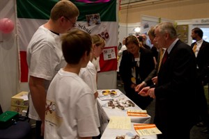 Jürgen Seidel am Stand von ChocoLoco