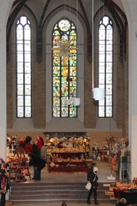 Der Weihnachtsstern in der Nikolaikirche