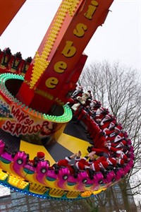 Frisbeefahrt für Weihnachtsmänner