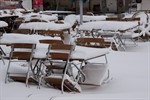 Schnee in Warnemünde