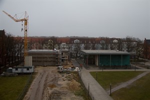 Baustelle auf dem Campus der Universität Rostock in der Ulmenstraße