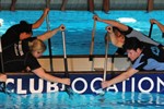 Ladies beim Drachenboot Indoor Cup in der Neptunschwimmhalle