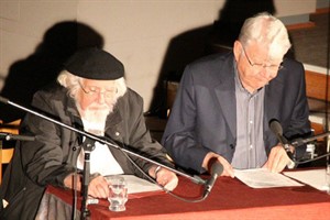 Ernesto Cardenal und Klaus Götte