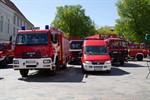 Feuerwehr auf dem Rostocker Uni-Platz