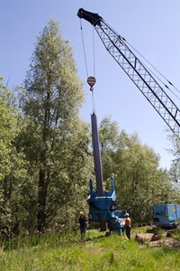 Spundwand soll das Grundwasser vor Schadtstoffen schützen