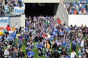 Hansa gegen Wiesbaden - Fans in der DKB-Arena