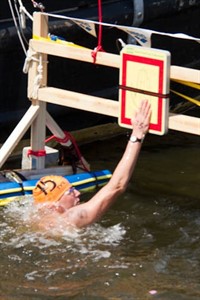 Christian Riechert beim Zielanschlag