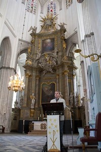 Pastor Henry Lohse in der Marienkirche