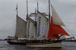 Traditionssegler auf der Hanse Sail in Warnemünde