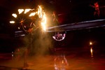 Feuershow bei der Holiday on Ice-Revue "Speed"