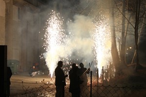 Feuerwerk beim Têt-Fest