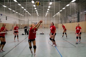 Das Damenfinale beim 5. Volleyball-Neujahrsturnier 2012