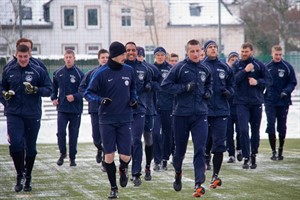 Hansa Rostock beim Freitagstraining vor dem Spiel gegen den MSV Duisburg