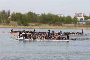 Der Massenstart beim Funrennen