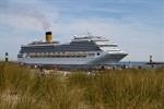 Erstanlauf der Costa Fortuna in Warnemünde