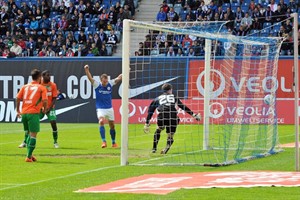 Hansa Rostock gegen Greuther Fürth - Stephan Gusche gelingt der 1:1-Ausgleich