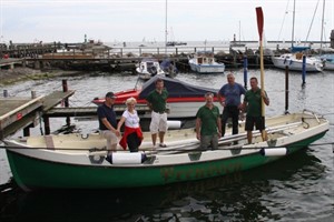 Das Team vom Kutter "Preussen": Harry Kaltschmidt, Dorothea Hannecke, Roman Iwer, Olaf Trumann, Harald Hoffmann und Joachim Engbers