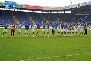 Hansa Rostock gewinnt gegen den Halleschen FC mit 2:0