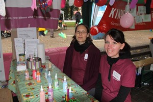 Alexandra Heeg und Melanie Müller vom Charisma e.V.