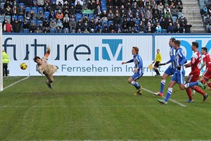 Stefan Riederer bewahrte die SpVgg Unterhaching mehrfach mit toller Reaktion vor einem Rückstand