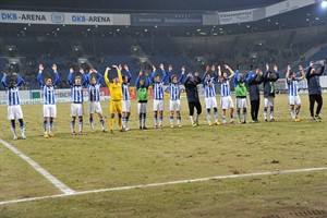 Der erste Sieg seit vier Monaten: Grund zum Jubeln bei Hansa Rostock