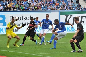 Halil Savran bringt Hansa Rostock gegen den VfB Stuttgart II mit 1:0 in Führung