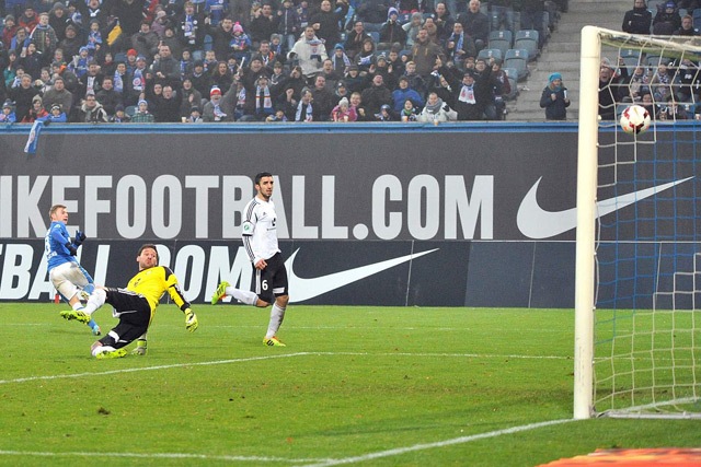 David Blacha bringt Hansa Rostock gegen Elversberg mit 1:0 in Führung