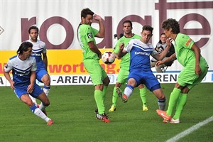 Christian Bickel (Hansa Rostock) im Spiel gegen den MSV Duisburg