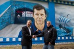 FC-Hansa-Graffiti: Juri Schlünz an der Stadtautobahn