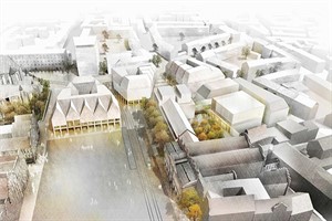 Bebauung der Nordseite des Neuen Marktes in Rostock: Entwurf von SMAQ – architecture urbanism research (Berlin)