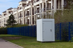 Messstation für Feinstaub (PM10), Stickstoffmonoxid, Stickstoffdioxid und Schwefeldioxid in Hohe Düne