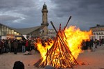 Osterfeuer 2015 in Rostock und Warnemünde